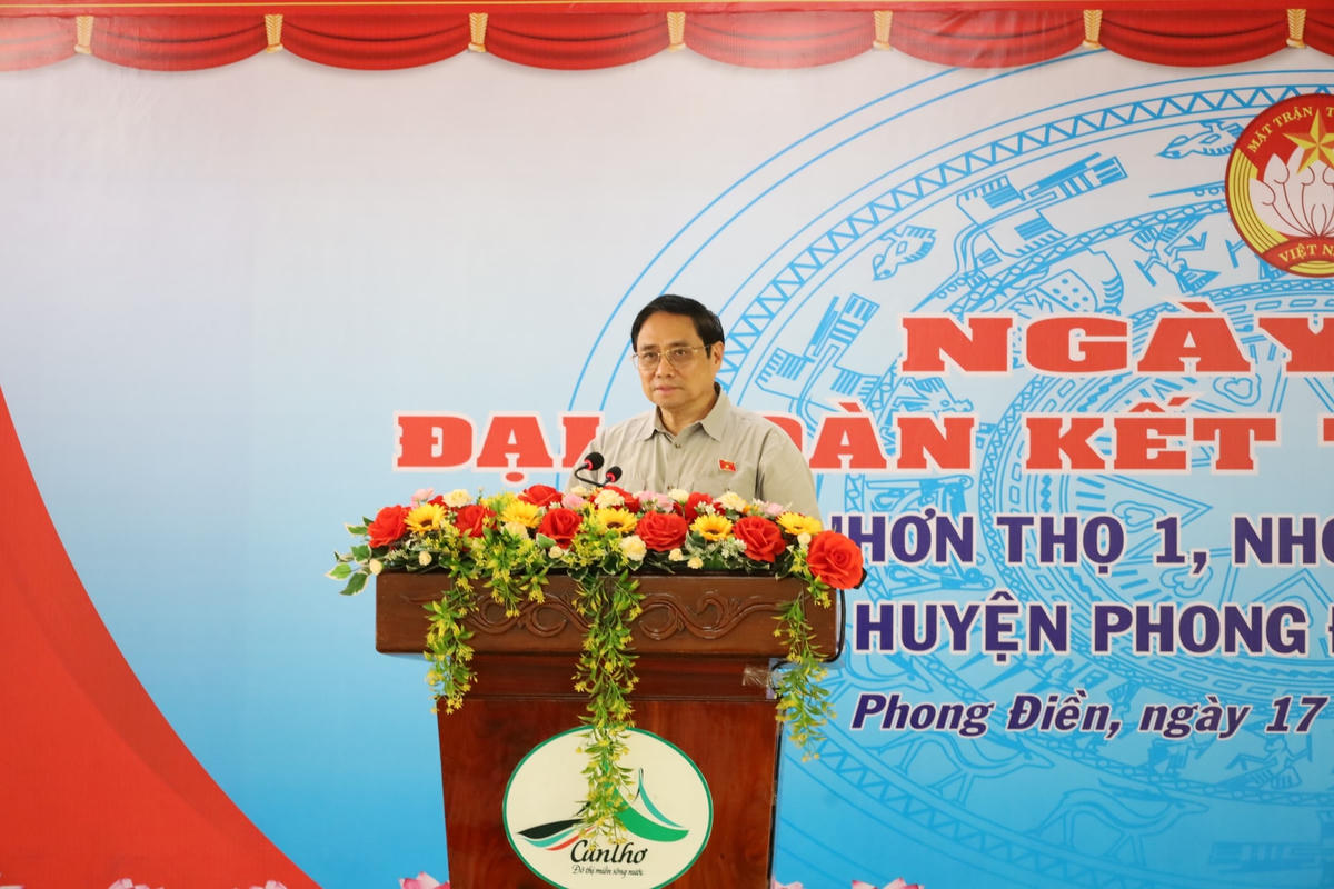 Thủ tướng Phạm Minh Chính phát biểu.