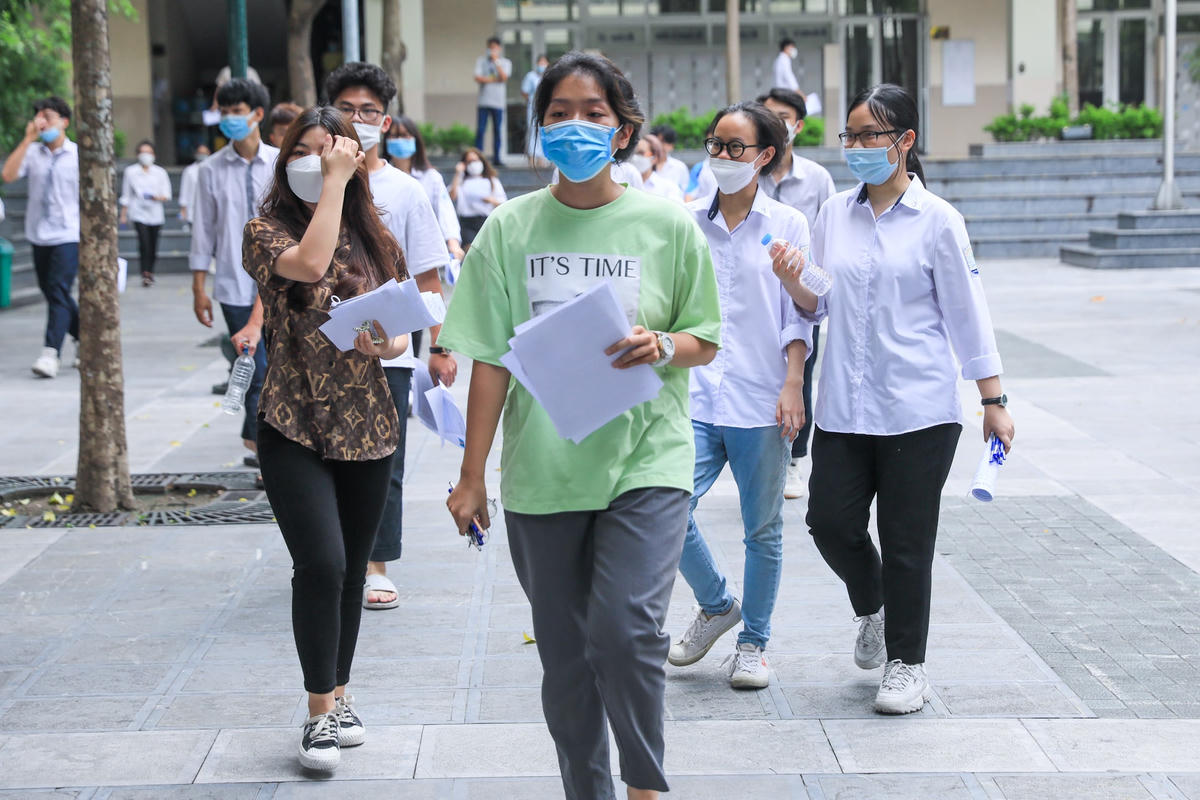 Thí sinh dự thi tốt nghiệp THPT năm 2022.  Ảnh: Quang Vinh