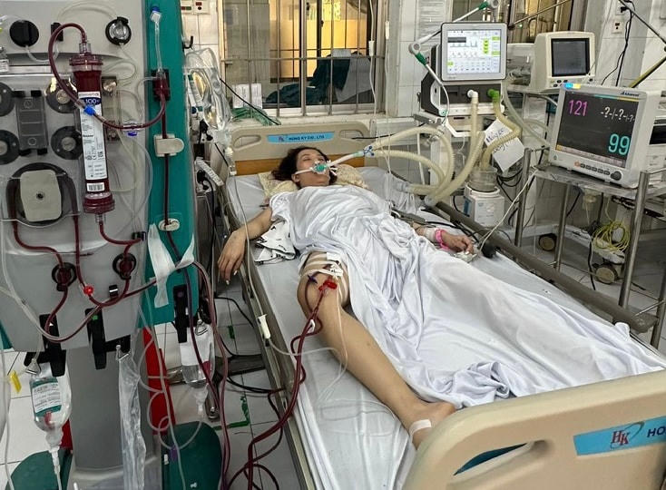 Bệnh nhân đang được điều trị tại bệnh viện.