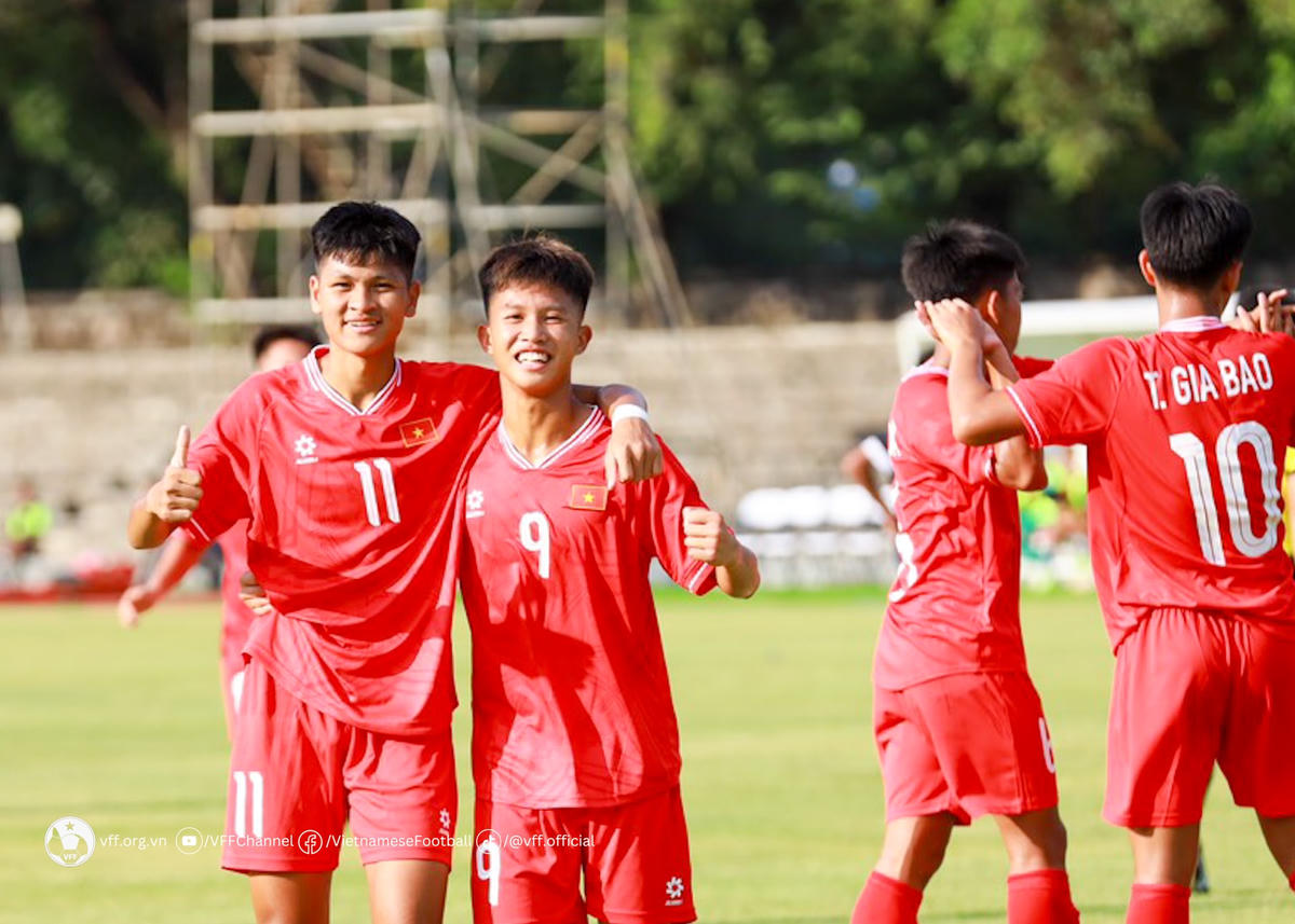 Cầu thủ U16 Việt Nam. Ảnh: VFF.