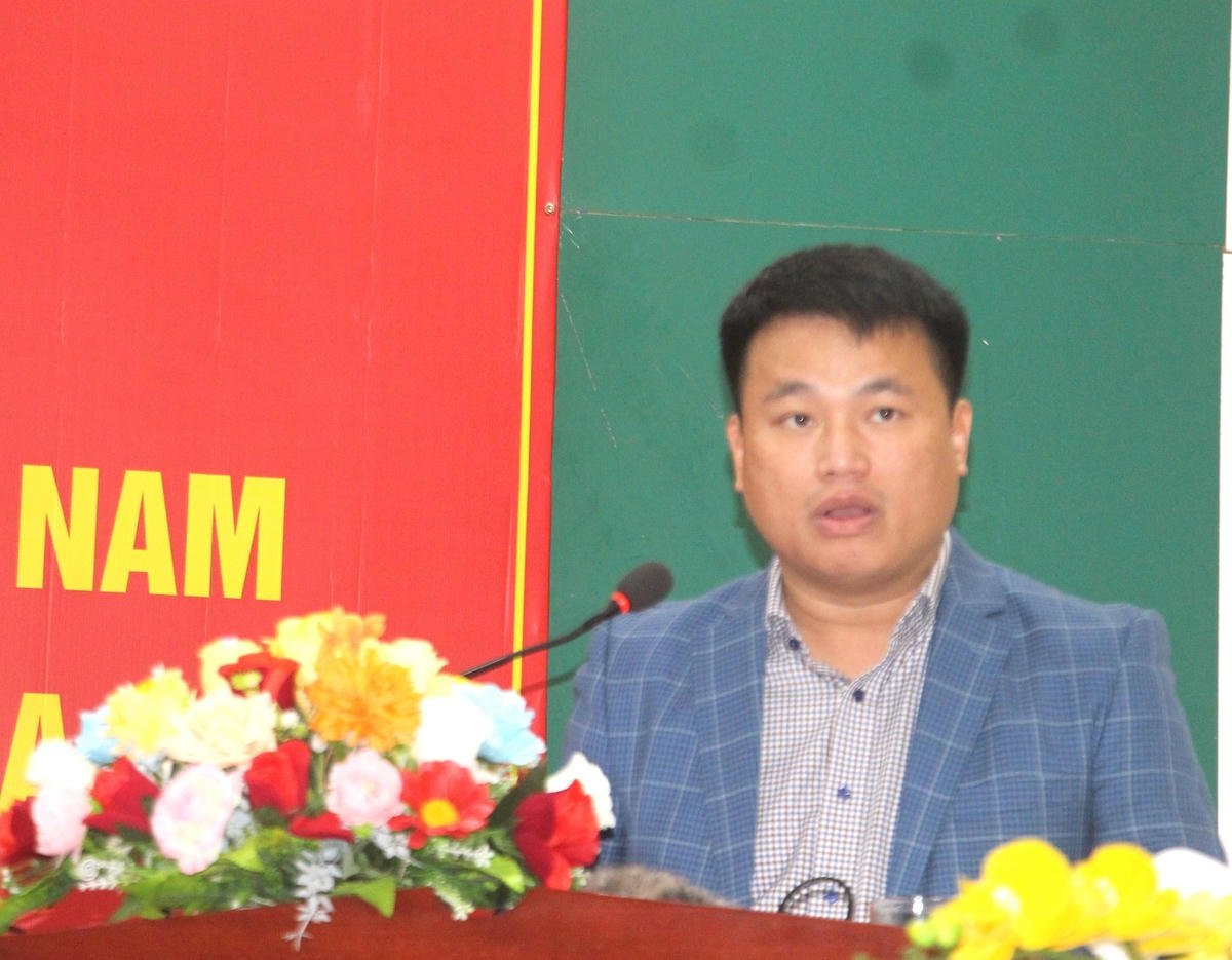Ông Đặng Ngọc Huy, Phó Bí thư Thường trực Tỉnh ủy Quảng Ngãi phát biểu chỉ đạo hội nghị.
