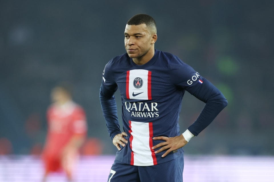 Kylian Mbappe nghĩ anh đã ghi bàn gỡ hòa muộn. Ảnh: Getty.