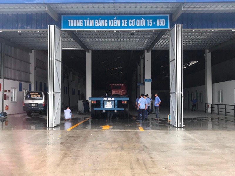 Trạm đăng kiểm 15-05D được xác định có dấu hiệu vi phạm.