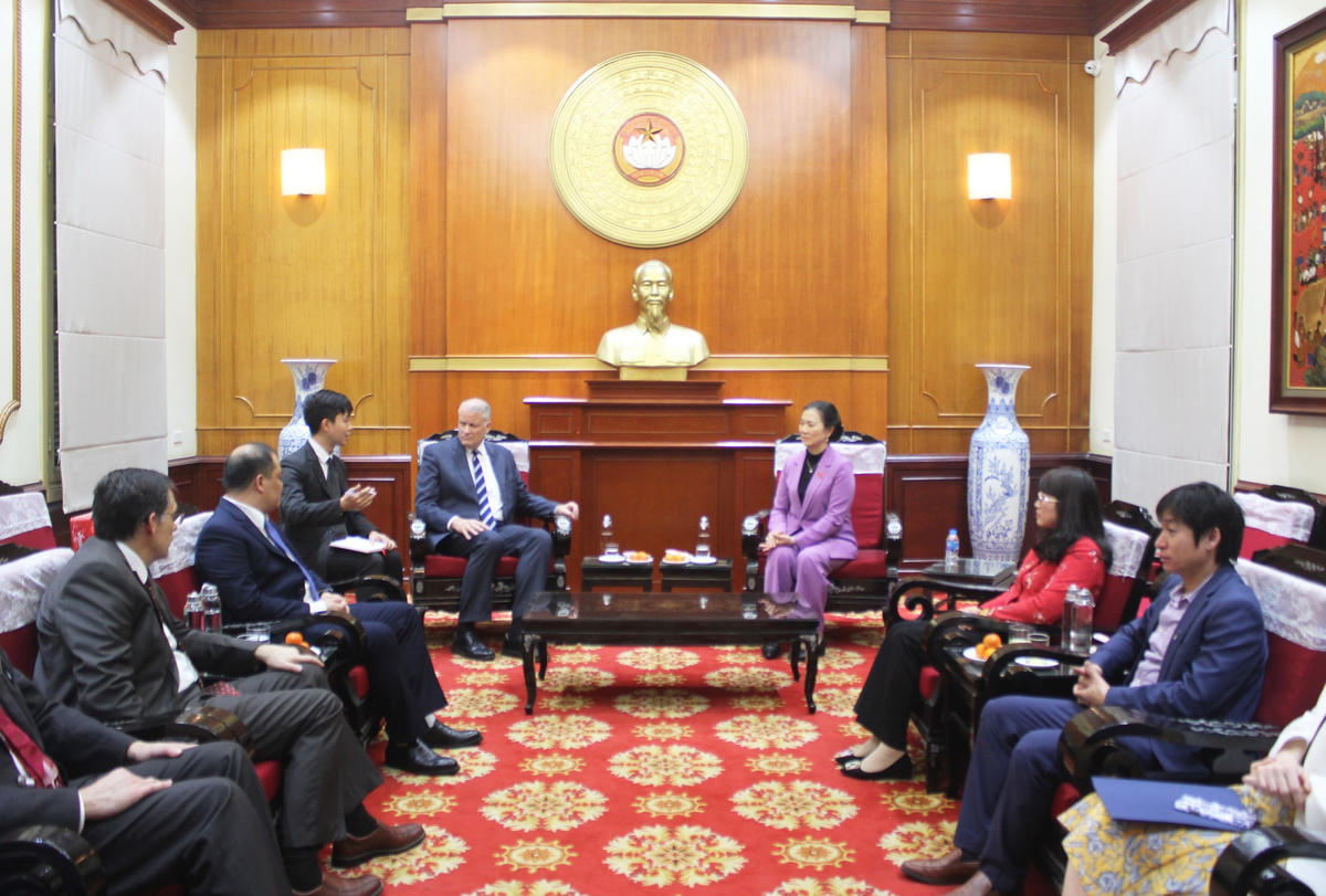 Quang cảnh buổi tiếp.