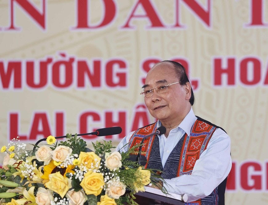 Chủ tịch nước Nguyễn Xuân Phúc phát biểu tại Ngày hội.