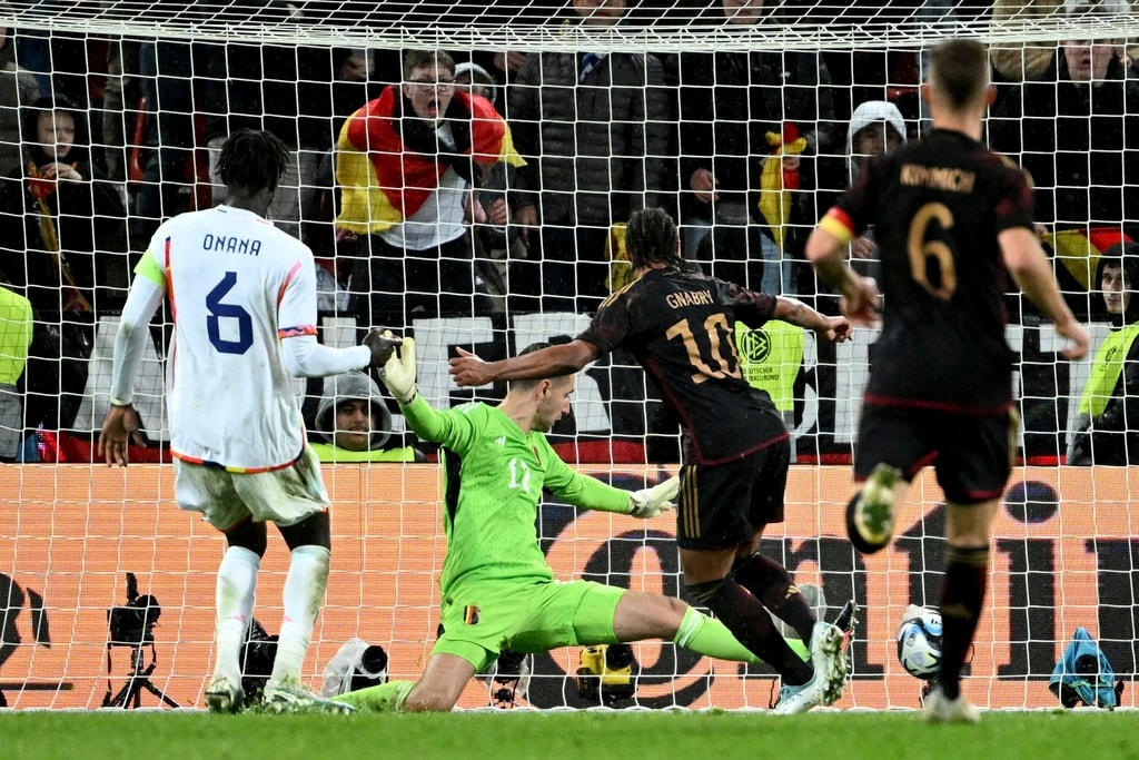 Gnabry ghi bàn, Đức vẫn thua cay đắng Bỉ 2-3 (Ảnh: AP).