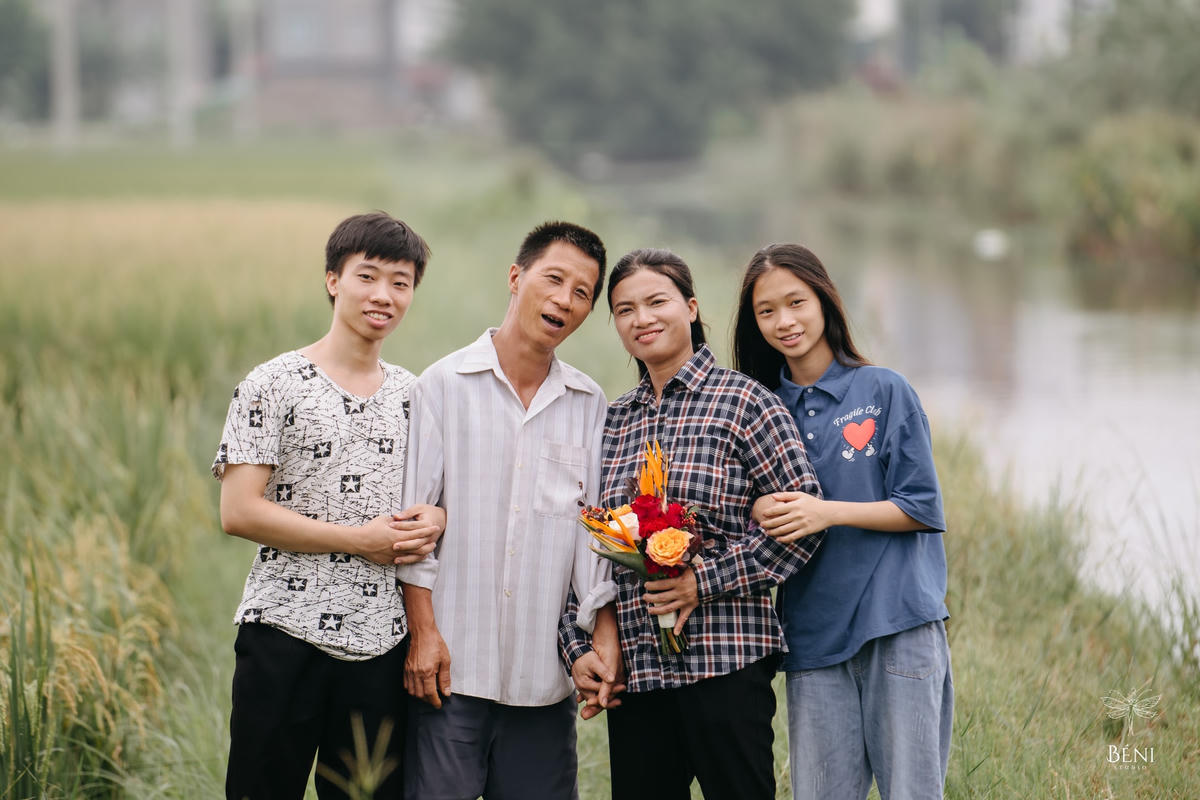 Điều hạnh phúc nhất với chị Qúy là có 2 con đều học giỏi và mạnh khỏe. 