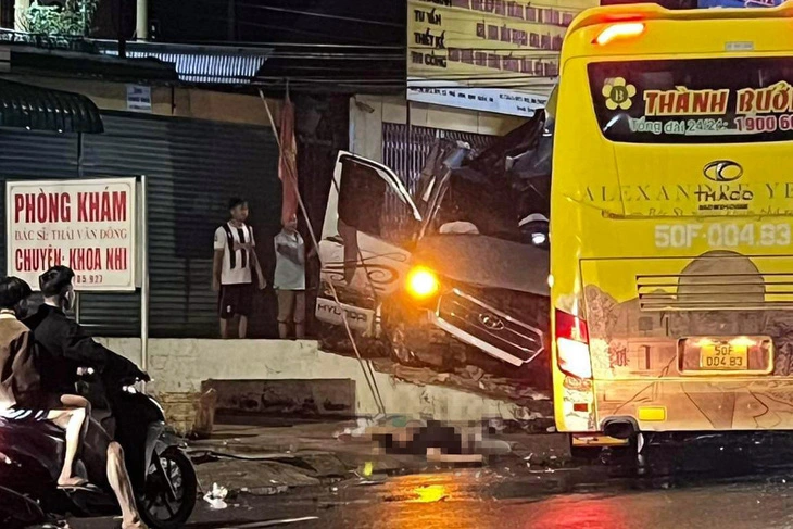 Hiện trường vụ tai nạn. Ảnh: CTV.