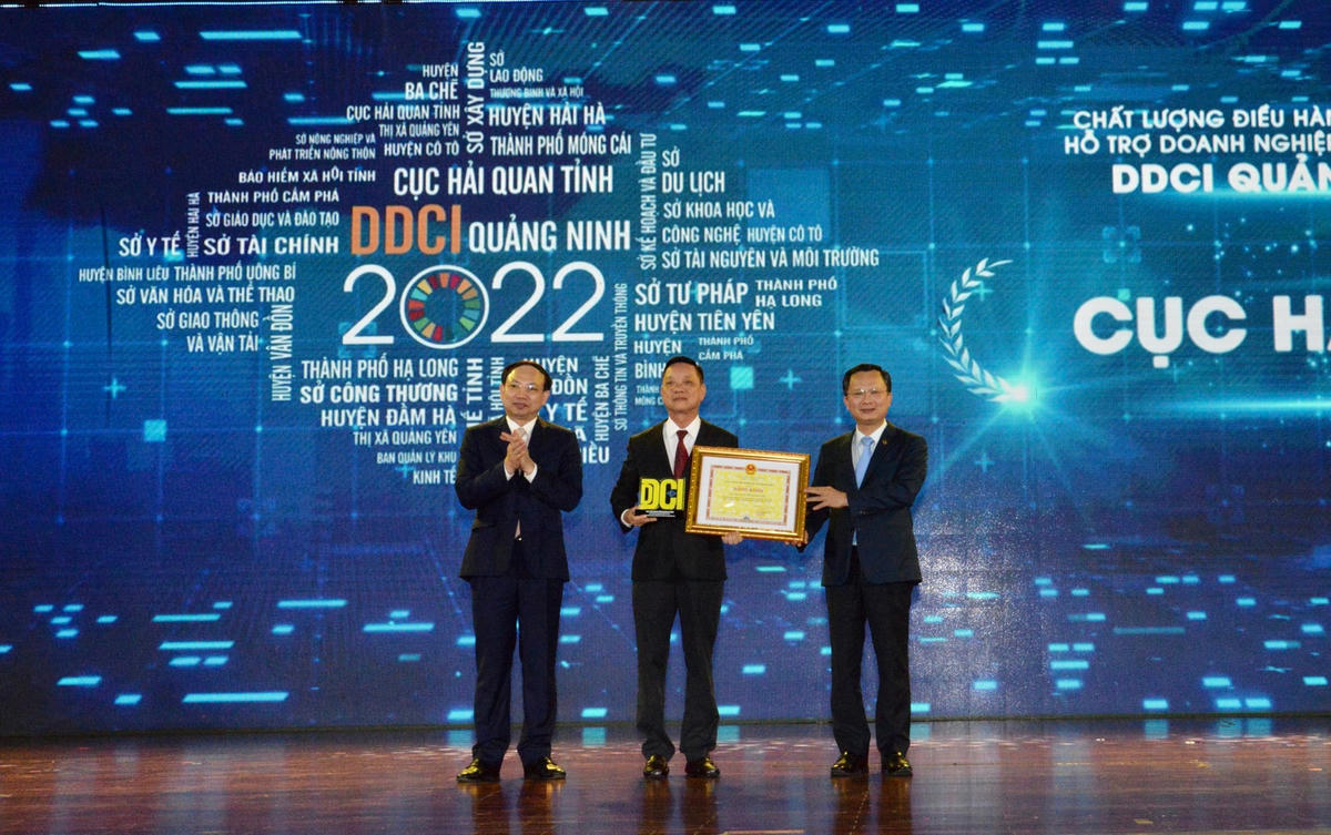 Cục Hải quan tỉnh Quảng Ninh dẫn đầu bảng xếp hạng DCCI khối sở, ban, ngành.