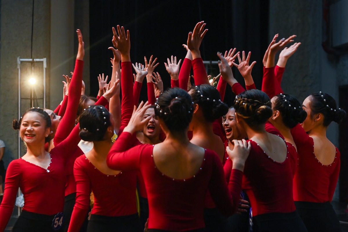 Nữ sinh Trường Múa Việt Nam. Ảnh: Giang Huy.