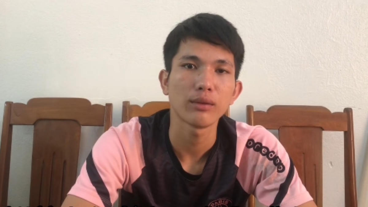 Lê Văn Hoàng tại cơ quan điều tra.