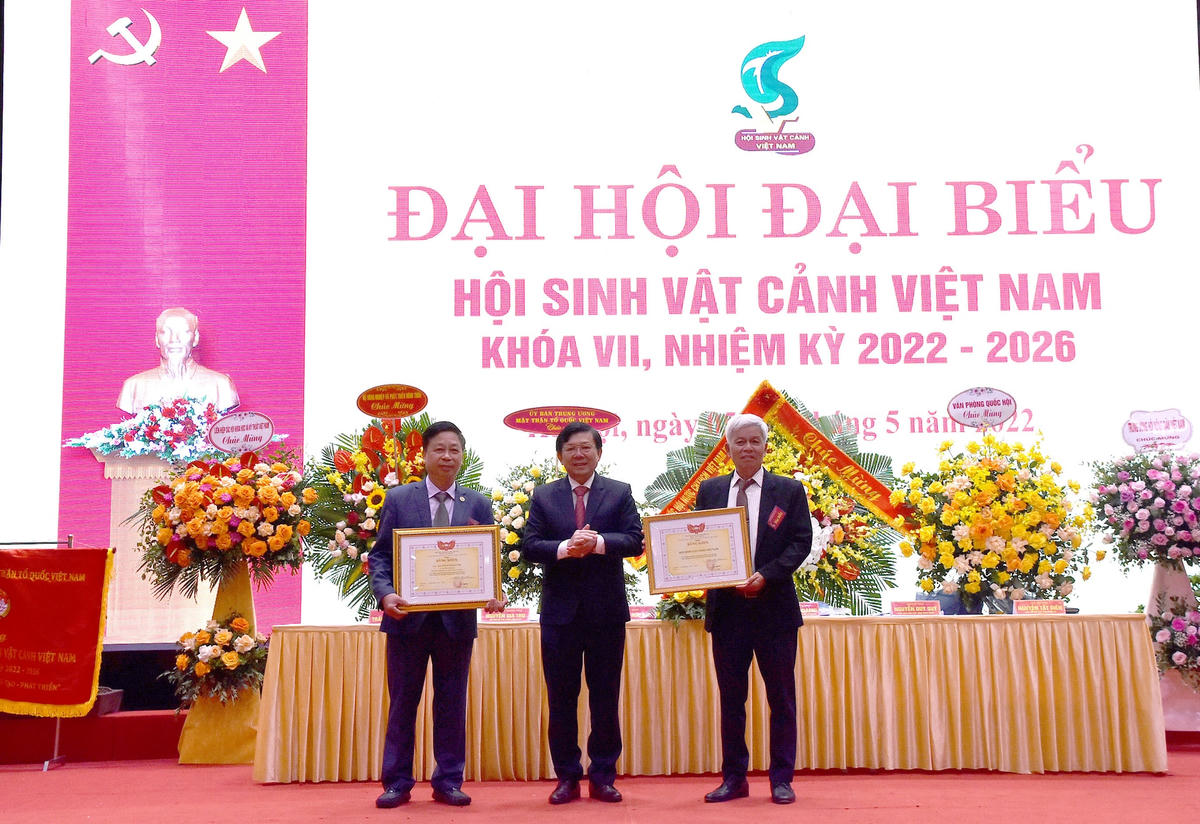 Phó Chủ tịch Nguyễn Hữu Dũng trao Bằng khen của UBTƯ MTTQ Việt Nam cho các tập thể và cá nhân có nhiều thành tích trong thực hiện Cuộc vận động “Toàn dân đoàn kết xây dựng nông thôn mới, đô thị văn minh”. 