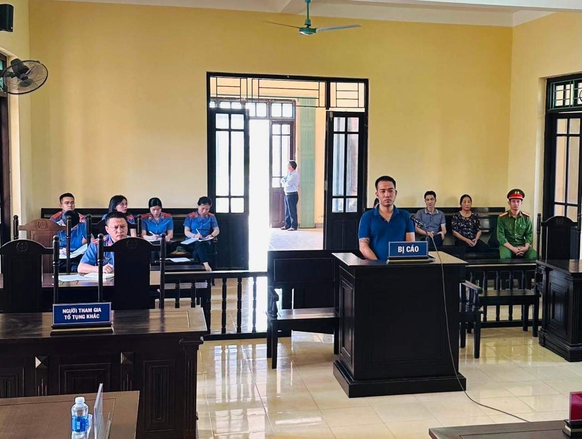 Bị cáo Nguyễn Văn Khải trong phiên xét xử.