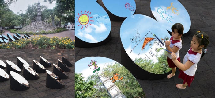 Các em thiếu nhi và người dân sẽ được trải nghiệm sáng tạo nghệ thuật tại khu vực phố đi bộ Hồ Hoàn Kiếm.