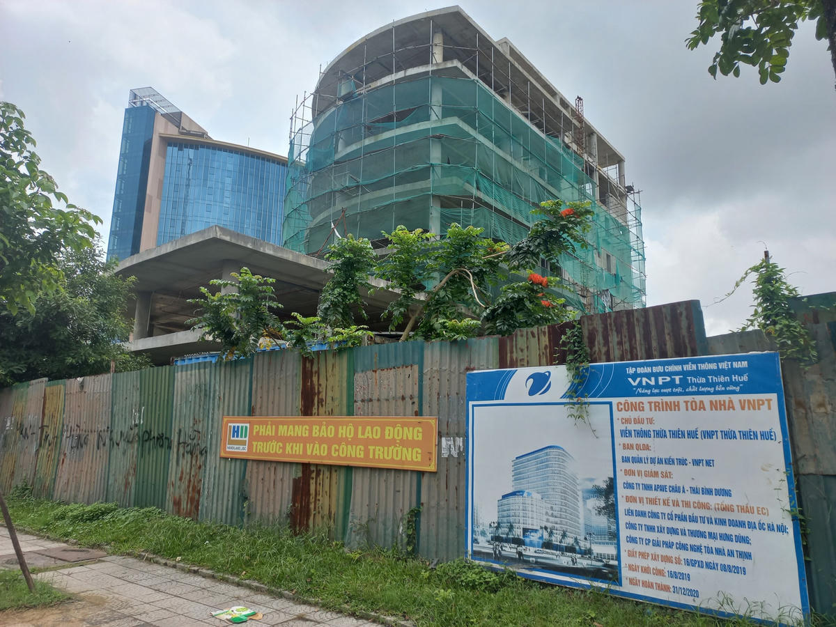 Dự án Tổ hợp tòa nhà làm việc của Tập đoàn VNPT chậm tiến độ.