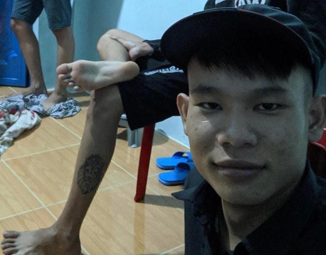 Đối tượng Hồ Minh Đạt bị bắt sau khi đâm chết Thượng úy Hoàng Văn Yên.