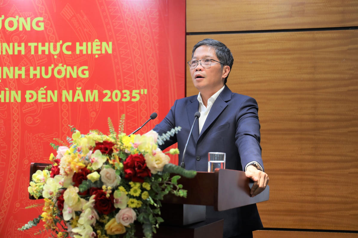Ủy viên Bộ Chính trị, Trưởng Ban Kinh tế Trung ương, Trưởng Ban chỉ đạo xây dựng Đề án phát biểu chỉ đạo