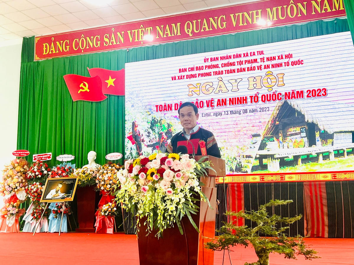 Phó Thủ tướng Trần Lưu Quang phát biểu.