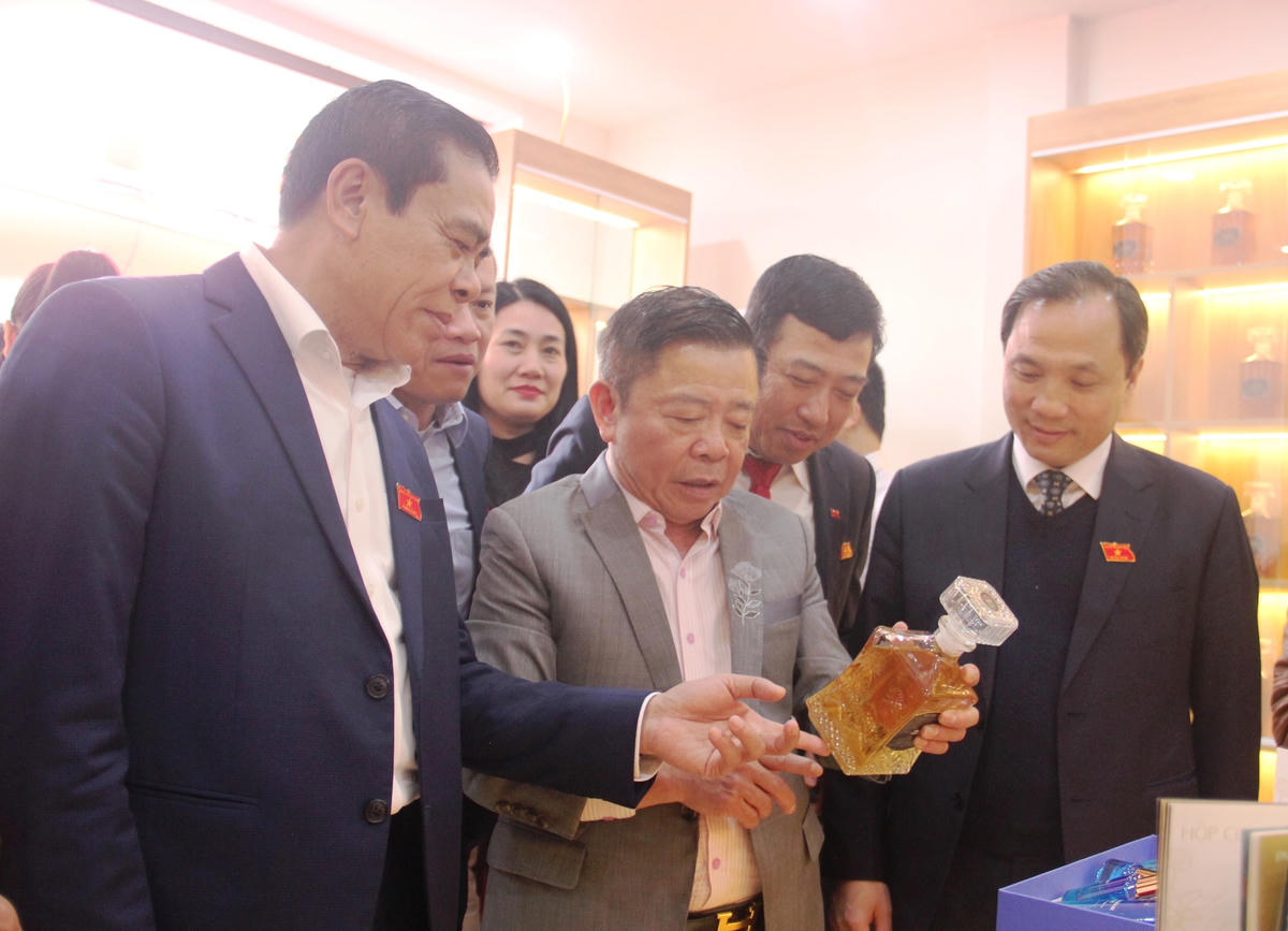 Lãnh đạo tỉnh Hà Tĩnh tham quan Showroom.