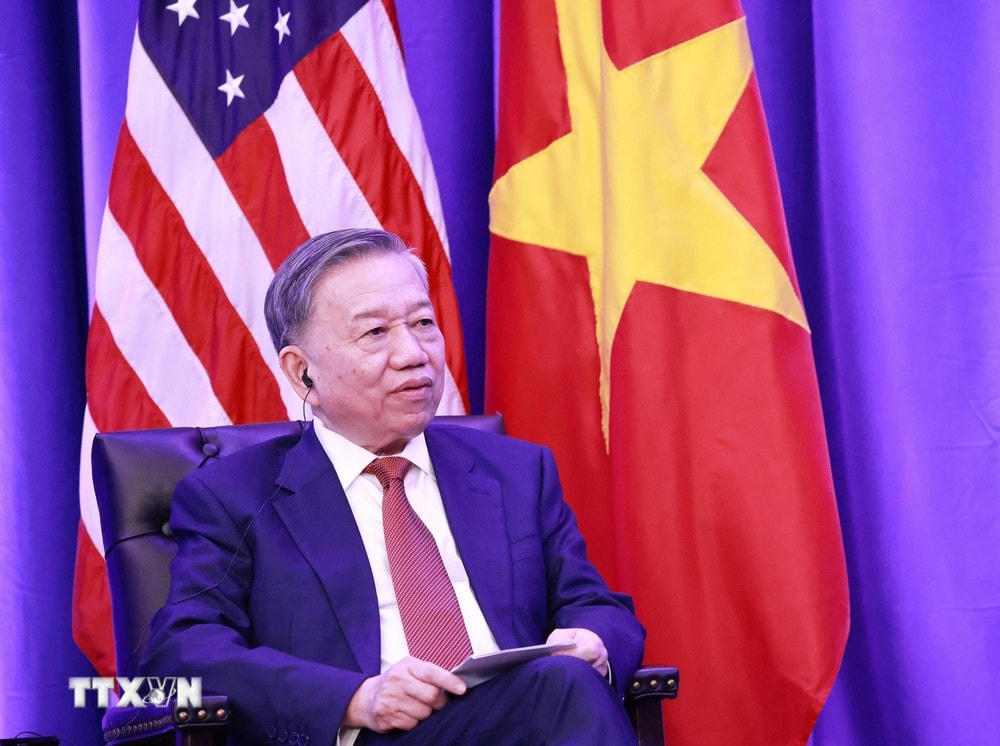Tổng Bí thư, Chủ tịch nước Tô Lâm phát biểu. (Ảnh: Lâm Khánh/TTXVN) ttxvn_to lam Joe Biden (2).jpg