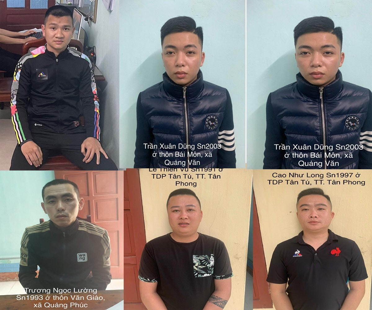 Các thành viên trong các băng nhóm tín dụng đen bị triệt phá.