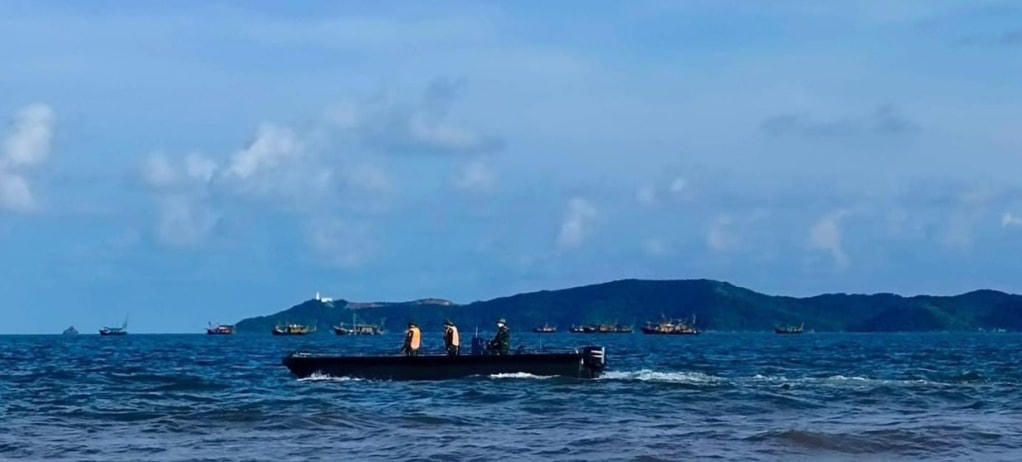 Đến 21h50 ngày 5/6, thi thể nam sinh T.Q.T đã được tìm thấy. Ảnh: UBND phường Bình Ngọc.