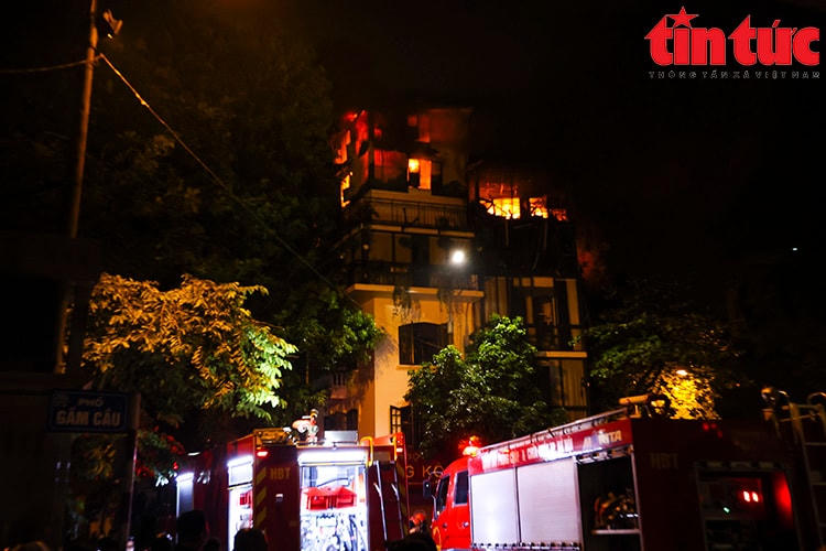 Hiện trường vụ cháy.