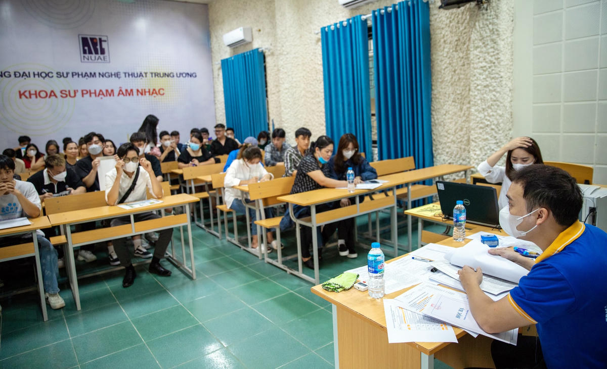 Sinh viên Khoa Sư phạm Âm nhạc - Trường Đại học Sư phạm nghệ thuật Trung ương.
