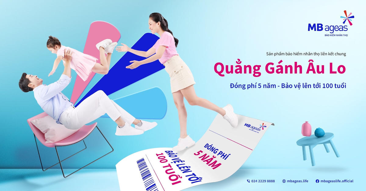 Sản phẩm “Quẳng gánh âu lo” của MB Ageas Life nổi bật trên thị trường bảo hiểm nhân thọ Việt Nam.