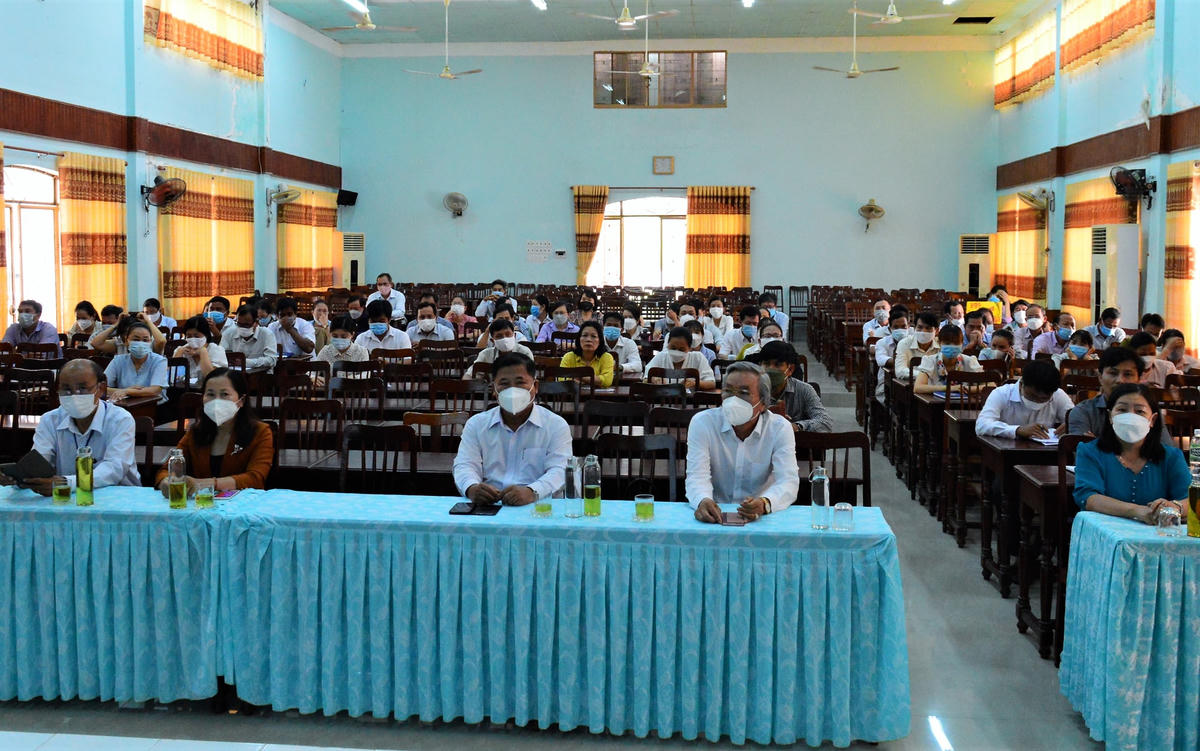 Các học viên tham dự lớp tập huấn công tác Mặt trận năm 2022. 