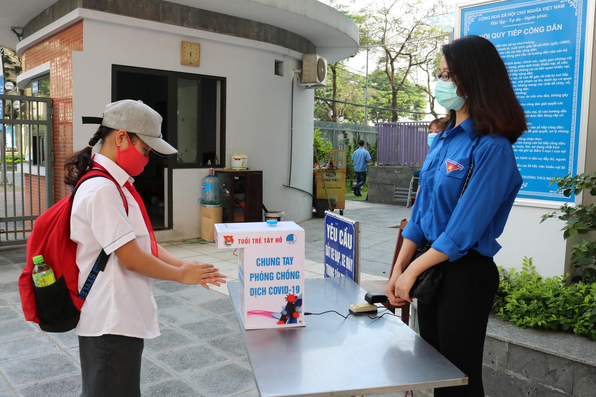 Sở GDĐT Hà Nội yêu cầu trường học tăng cường phòng chống dịch Covid-19
