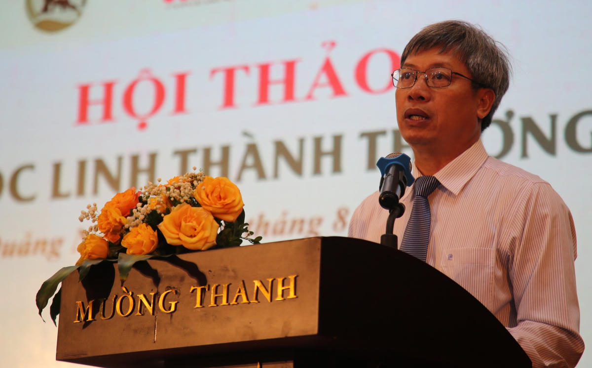 Ông Hồ Quang Bửu, Phó Chủ tịch UBND tỉnh Quảng Nam phát biểu tại Hội thảo.