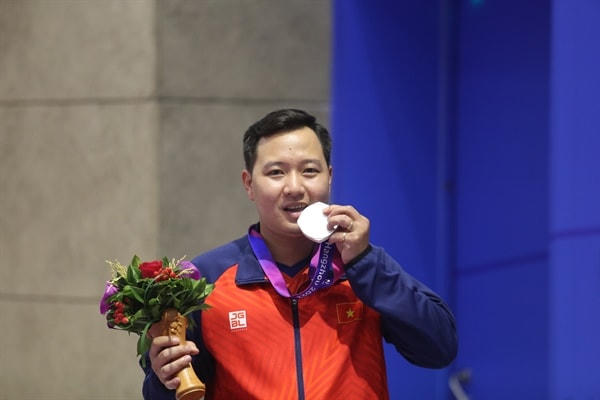 Ngô Hữu Vương mang về tấm HCB đầu tiên cho Việt Nam tại ASIAD 19.
