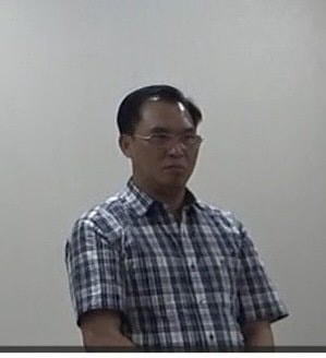 Bị can Đinh Trường Chinh, nguyên giám đốc Công ty TNHH Thương mại - Quảng cáo - Xây dựng - Địa ốc Việt Hân. (Ảnh: CA).