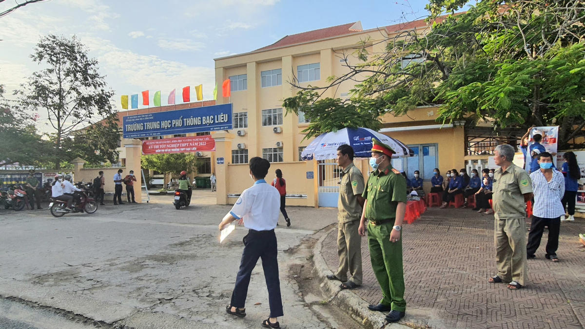 Điểm thi số 2 tại trường THPT Bạc Liêu.