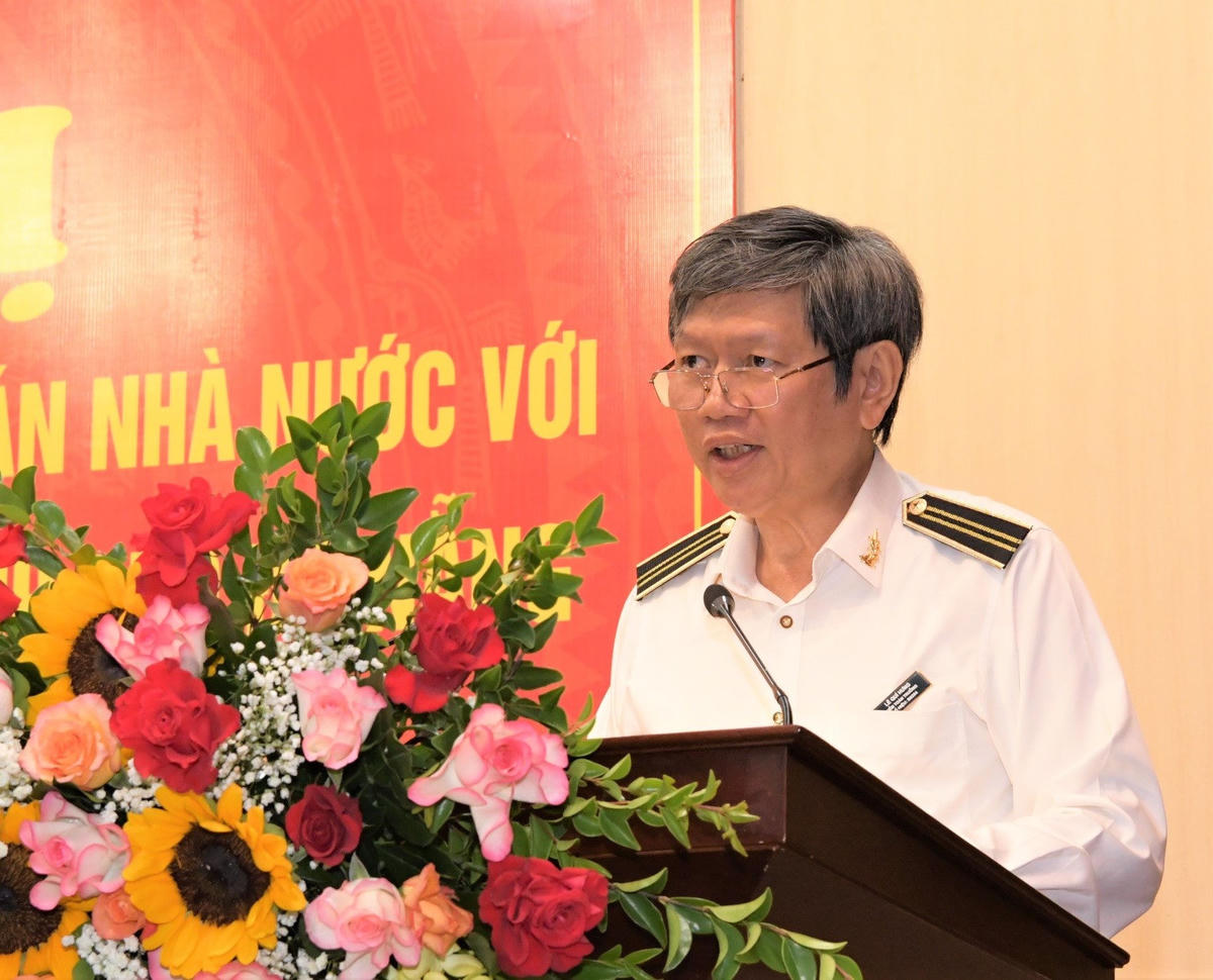 Kiểm toán trưởng KTNN khu vực III Lê Quí Hưng  đánh giá kết quả phối hợp giữa KTNN và các địa phương.Ảnh: Nguyễn Ly