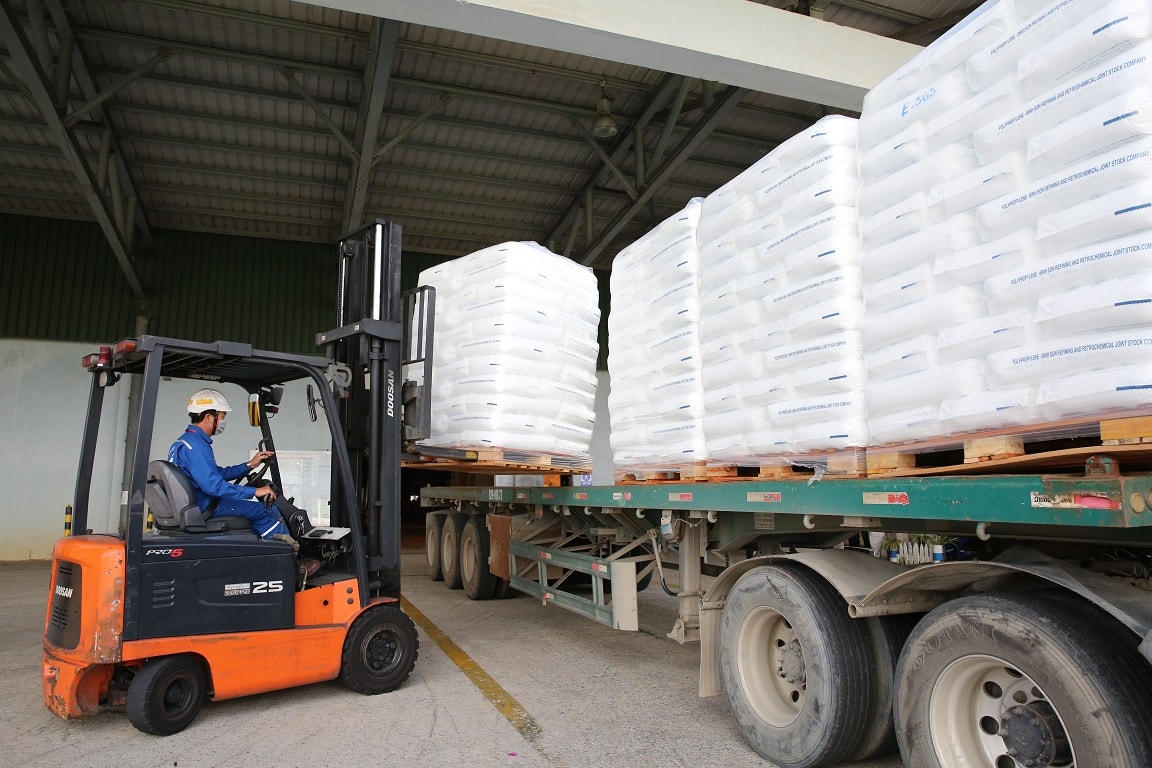 PP1, BSR xuất bán thành công 500 tấn sản phẩm hạt nhựa mới BOPP F3030.
