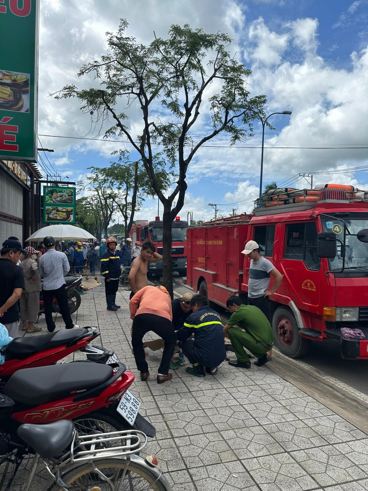 Hiện trường vụ việc. Nguồn: NLĐO.