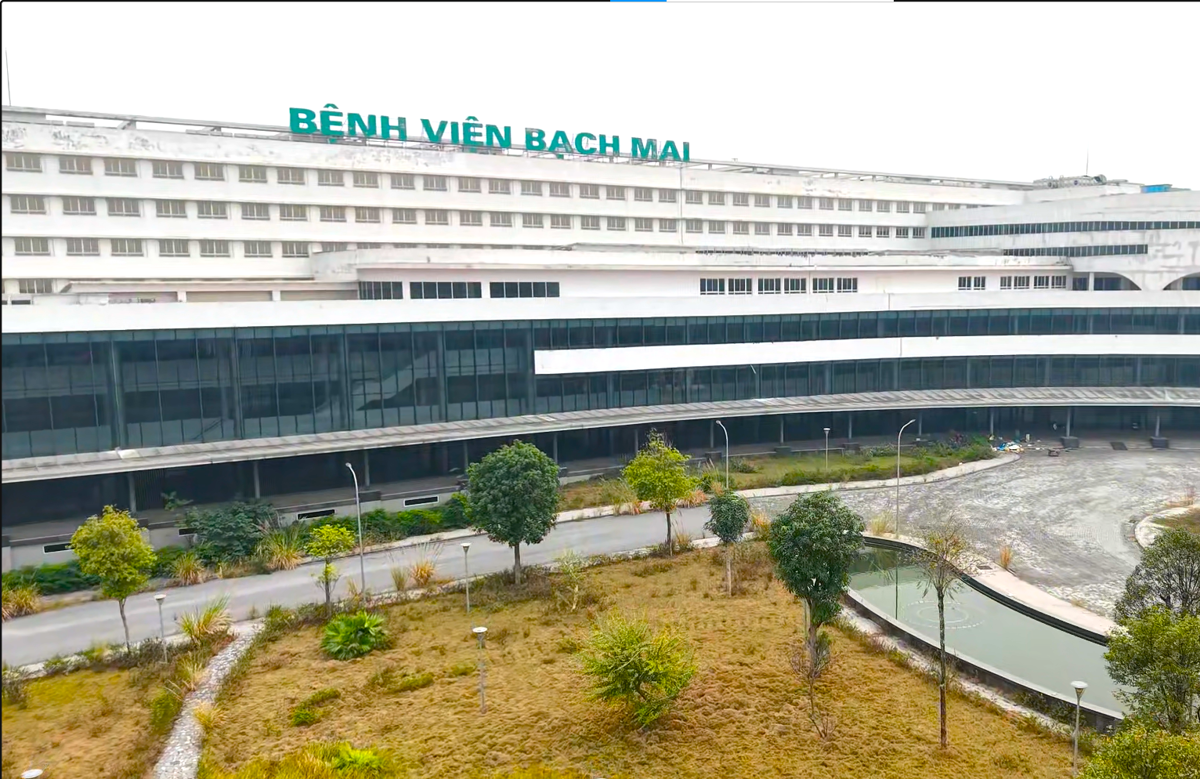 Dự án cơ sở 2 Bệnh viện Bạch Mai tại tỉnh Hà Nam. Ảnh: Báo Lao động.