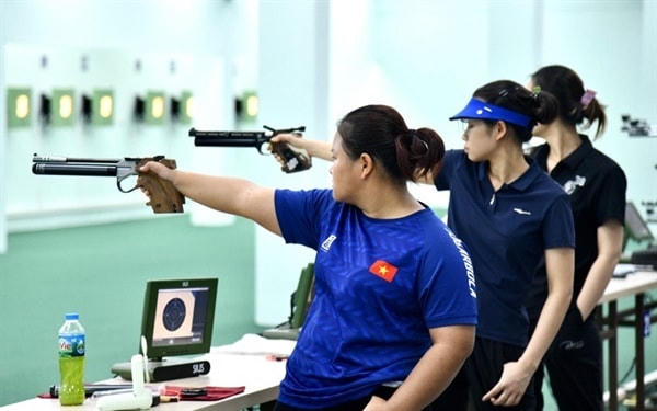 Bắn súng là một trong những môn được kỳ vọng giành Huy chương Vàng cho đoàn Thể thao Việt Nam. Ảnh: Văn Duy).