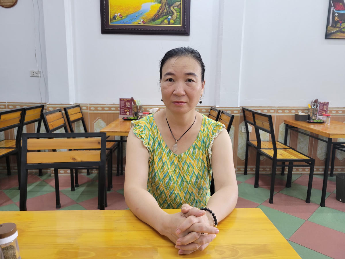 Bà Lưu Thị Kim Chung, bị hại trong vụ móc túi tại khu vực tổ chức lễ hội đền Hàn Sơn chia sẻ về vụ việc.