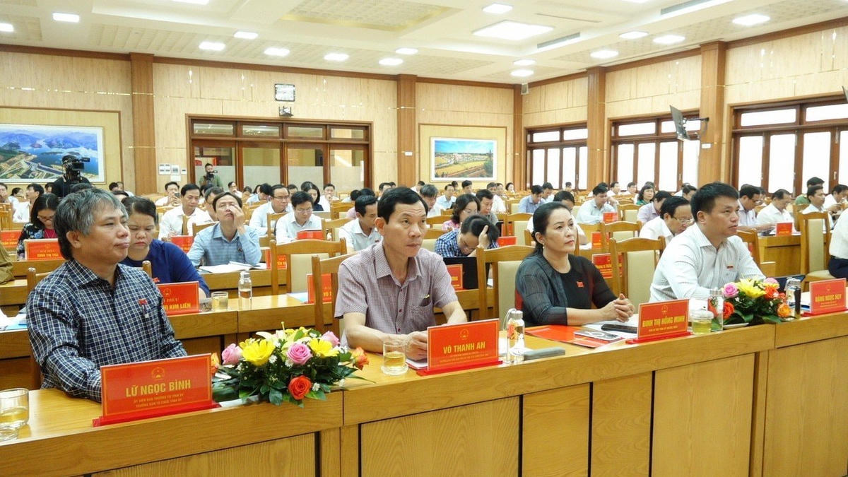 Các đại biểu tham dự kỳ họp thứ 17, HĐND tỉnh Quảng Ngãi, khóa XIII.