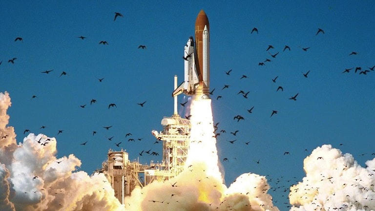 Tàu con thoi Challenger cất cánh trong sứ mệnh STS-51L từ Trung tâm Vũ trụ Kennedy ở Florida, ngày 28/1/1986. Ảnh: NASA.
