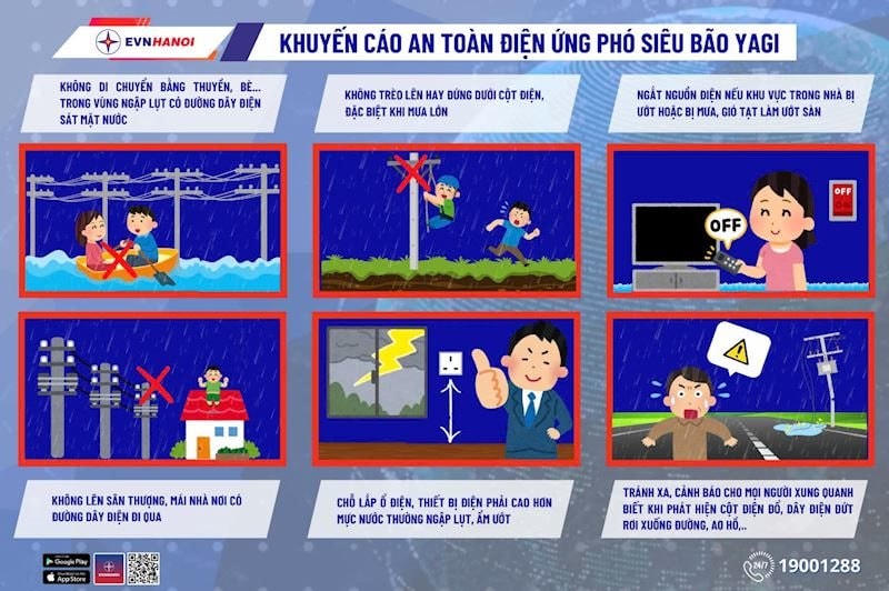 EVN Hà Nội ra khuyến cáo an toàn lưới điện