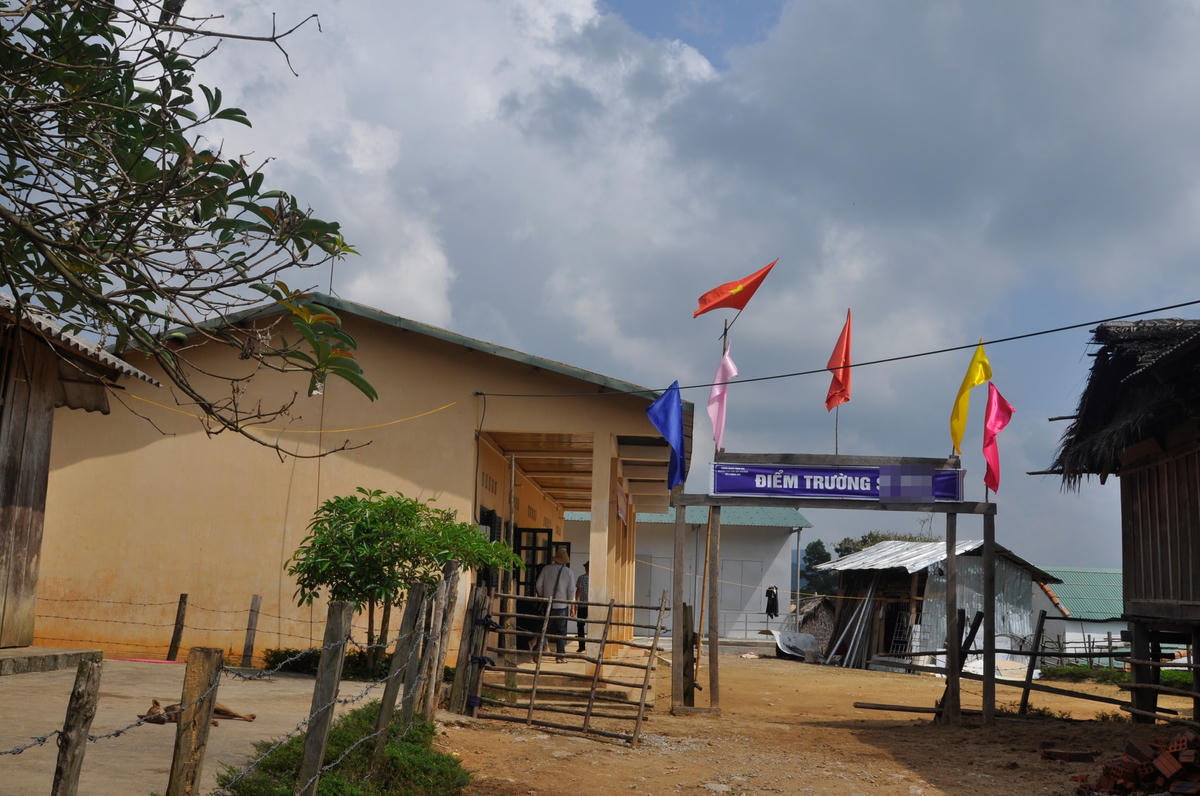 Một điểm trường dạy học ở huyện Minh Hoá.