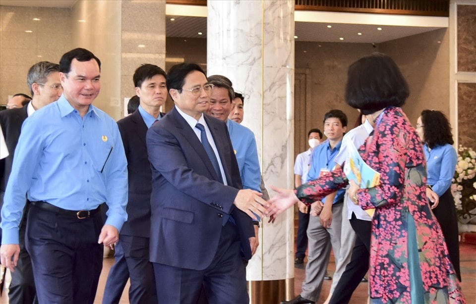 Thủ tướng Phạm Minh Chính tới dự Lễ phát động Tháng Công nhân - Tháng hành động về ATVSLĐ năm 2023.