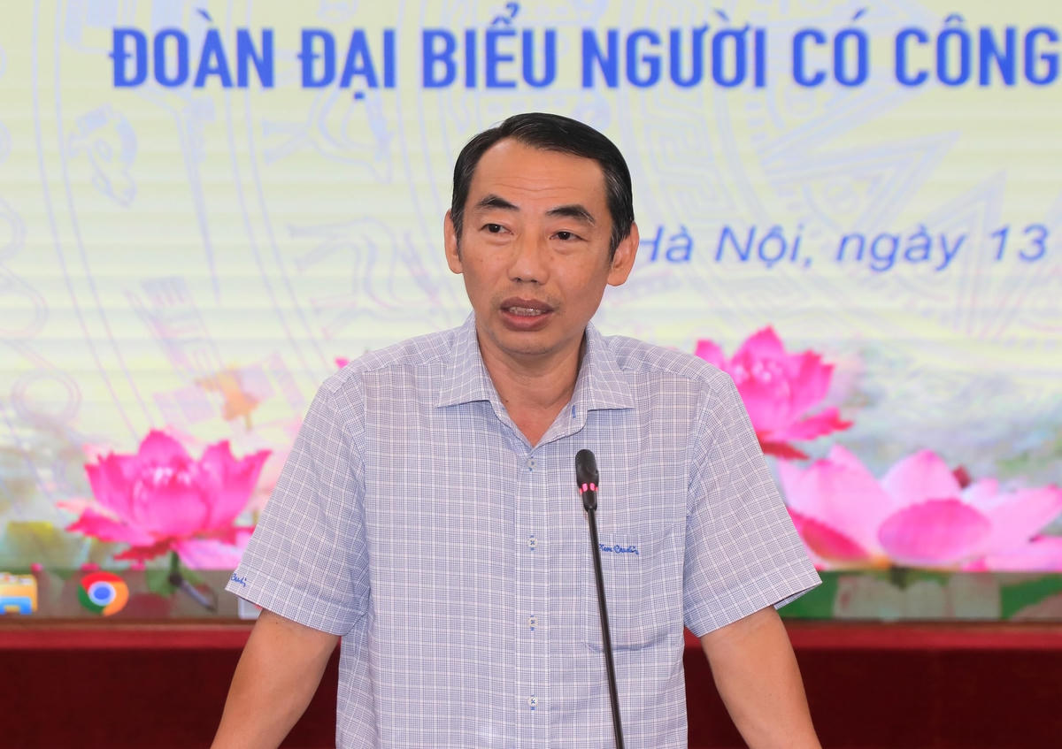 Ông Võ Phú Cường, Phó Giám đốc Sở Lao động - Thương binh và Xã hội tỉnh Hậu Giang phát biểu.