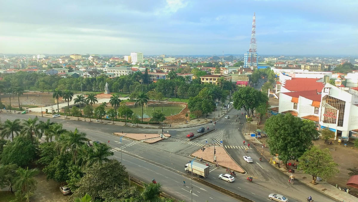 Một góc TP Đông Hà, tỉnh Quảng Trị.