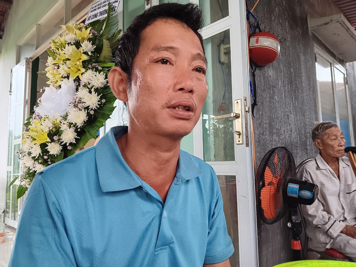 Anh Võ Văn Diệu chia sẻ sự việc con trai mình tử vong. 