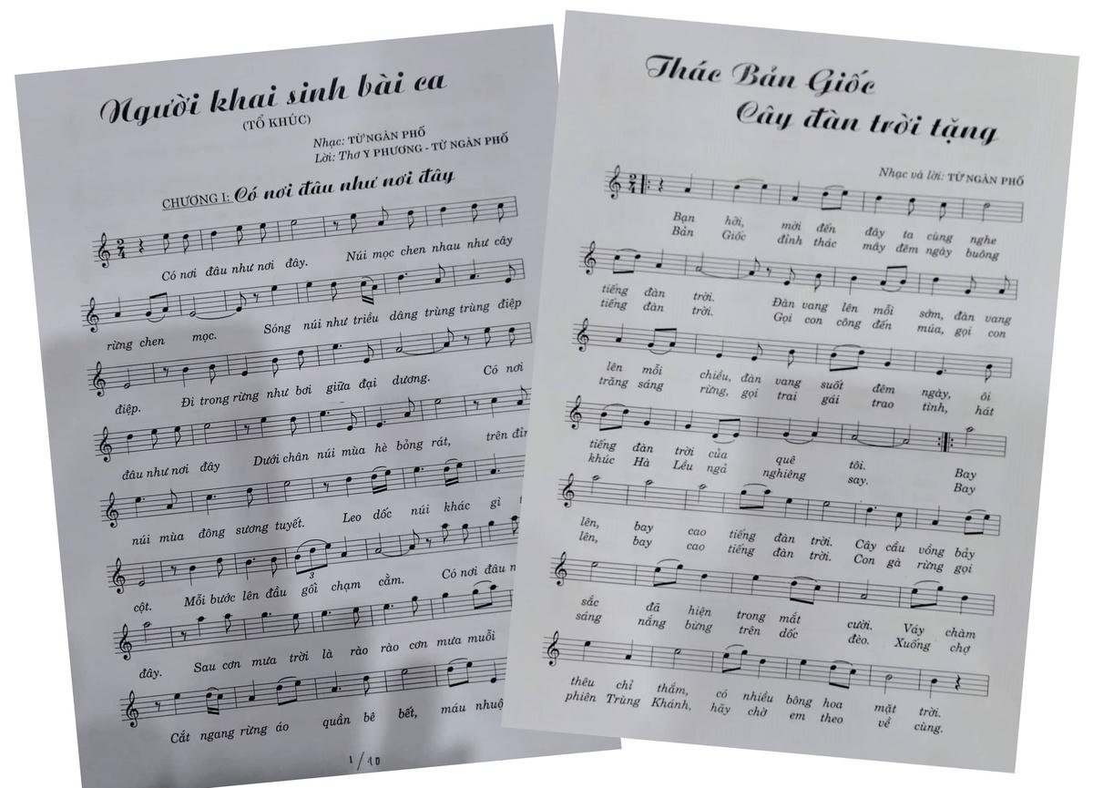 2 bản nhạc của Từ Ngàn Phố.